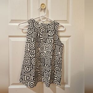 Sleeveless Business Top With Pattern